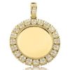 10KY 0.75CTW DIAMOND PRAYING HANDS MEDALLION WITH – product view