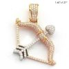 10KY 2.00CTW DIAMOND KING JESUS PENDANT – product view