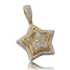 14KY 7.50CTW BAGUETTE DIAMOND CROSS PENDANT – product view