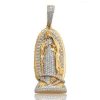 10KY 1.90CTW DIAMOND BLEEDING JESUS HEAD PENDANT – product view