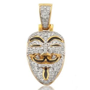 10KY 1.00CTW DIAMOND ANONYMOUS MASK