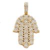10KY 1.00CTW BLACK AND WHITE DIAMOND SHOE PENDANT – product view