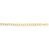 10K 7.25 inches Yellow Gold 7.0mm Shiny Byzantine Fancy Ladies Bracelet with Lobster Clasp – product view
