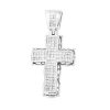 14KY+W 3.75CTW DIAMOND CROSS WITH JESUS – product view