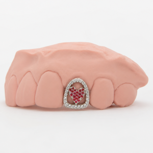 Gemstone Heart Grillz