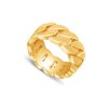 Baby Cuban Link Eternity Ring (9mm, Fully Iced) – product view