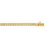 14kt 7 inches Yellow Gold 6.0mm Diamond Cut Multi Line Rope Chain with Box Catch Clasp – product view