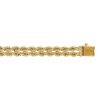 14kt 7 inches Yellow Gold 3.0mm Diamond Cut Multi Line Rope Chain with Box Catch Clasp – product view