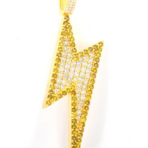 6.40CTTW DIAMOND LIGHTNING BOLT PENDANT