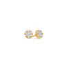 Micro Fortuna Diamond Cluster Earrings – product view