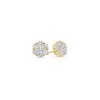 Solitaire Diamond Stud Earrings – (GIA, 4.00 Carat Total, Round) – product view