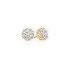 Baby Dax Diamond Cluster Earrings (10mm) – product view