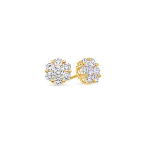 Dax Diamond Cluster Earrings (11mm)
