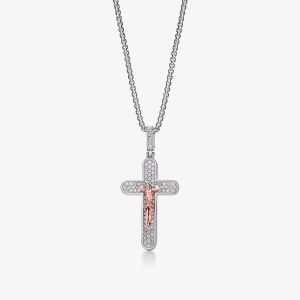 Diamond Crucifix Cross Pendant