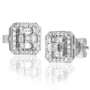 10KW 0.85CTW BAGUETTE DIAMOND SQUARE CUSHION SHAPE