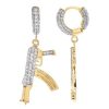 JDTK-CL2042- 14K 0.60CTW DIAMOND OVAL SHAPED CLUSTER EARRING – product view