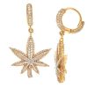 JDTK-CL2042- 14K 0.60CTW DIAMOND OVAL SHAPED CLUSTER EARRING – product view