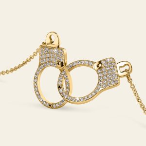 Love Lockdown Interlocking Diamond Necklace – product view