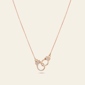Love Lockdown Interlocking Diamond Necklace – product view