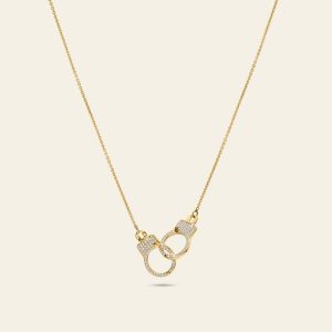 Love Lockdown Interlocking Diamond Necklace – product view