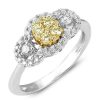 14KR 0.33CTW ILLUSION SET DIAMOND HEART CLUSTER – product view