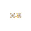 Solitaire Diamond Stud Earrings (0.50 Carat Total, Round) – product view