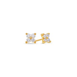 Micro Fortuna Diamond Cluster Earrings