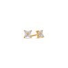 Dax Diamond Cluster Earrings (11mm) – product view