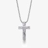 Gold Wood Cross Pendant – product view