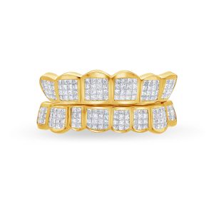 Fully Iced Princess Cut Diamond Grill (Invisible-Set)