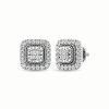 1.01CT Emerald Cut VS D Color Diamond Solitaire Earrings – product view