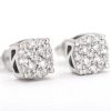0.35CT Gold Diamond Small Cluster Earrings – Pair – product view