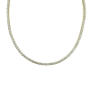 14kt 17 inches+1 inches White Gold Shiny 4.9-1.1mm Horizontal Square Tube Bar Anchor On 1.08mm Oval Link Necklace with Spring Ring Clasp – product view