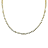 14kt 17 inches+1 inches White Gold Shiny 4.9-1.1mm Horizontal Square Tube Bar Anchor On 1.08mm Oval Link Necklace with Spring Ring Clasp – product view