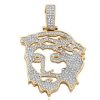 10KY 4.25CTW DIAMOND KING JESUS PENDANT – product view