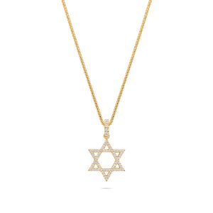 Micro Star of David Piece (Fully Iced)