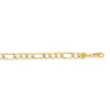 14kt 18 inches Yellow Gold 5.4mm Diamond Cut Alternate 3+1 Figaro Lite Chain with Lob ster Clasp – product view