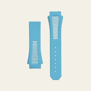 Light Blue Epic X Chrono 44mm Honeycomb Strap - M
