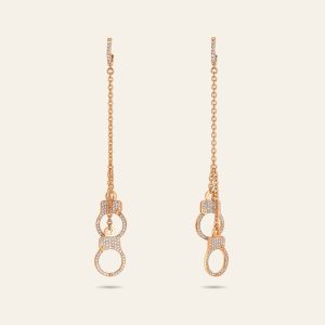 Love Lockdown Hanging Diamond Earrings – product view