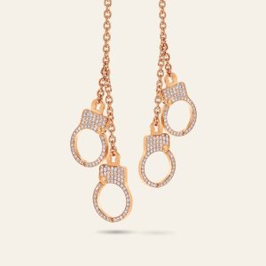 Love Lockdown Hanging Diamond Earrings – product view