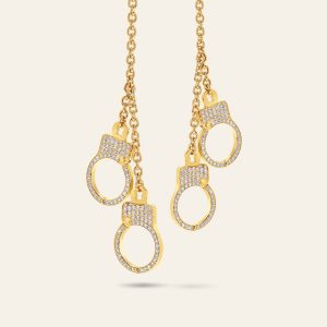Love Lockdown Hanging Diamond Earrings – product view