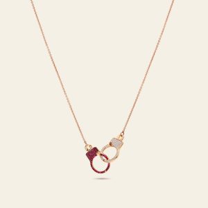 Love Lockdown Interlocking Diamond Necklace – product view