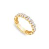 Baby Gold 1/2 Cuban Link Ring (9mm) – product view