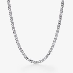 Diamond Cuban Necklace, Mini
