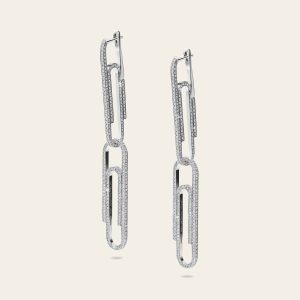 Office Supplies Diamond Earrings – product view