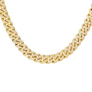 17mm Iced out Miami Cuban Chain