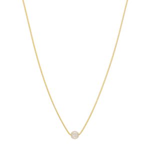 Diamond Orb Necklace (7mm)
