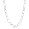 Sterling Silver Sparkly, Ultra-Light Thin Braided Mesh Necklace – product view