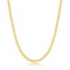 Sterling Silver Sparkly, Ultra-Light Thin Braided Mesh Necklace – product view