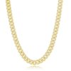 Sterling Silver 7.85mm Cuban Chain – Rhodium Plated – product view